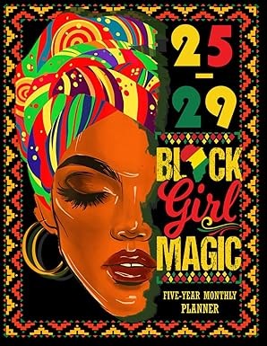 2025-2029 Planner – Black Girl Magic Monthly Organizer 5 Years — cover