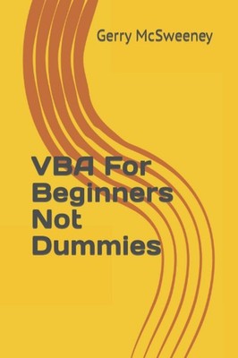 VBA For Beginners by Gerry McSweeney Essential Guide to Excel Programming — cover
