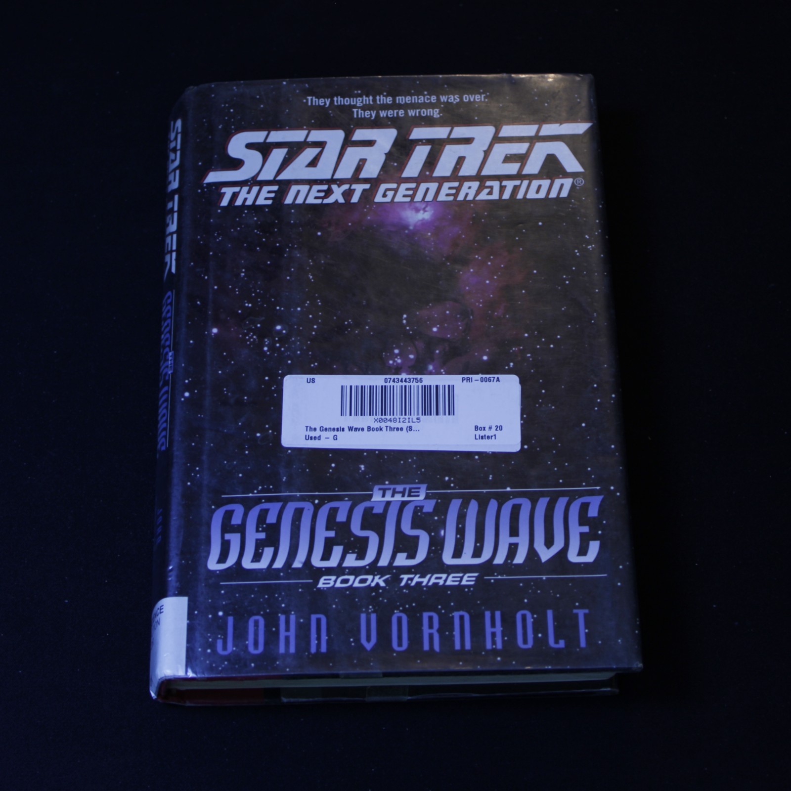 Genesis Wave by John Vornholt Star Trek The Next Generation Science Fiction — cover