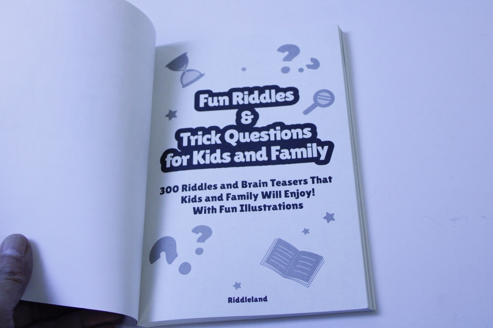 Fun Riddles and Trick Questions for Kids by Riddleland Engaging Brain Teasers — cover