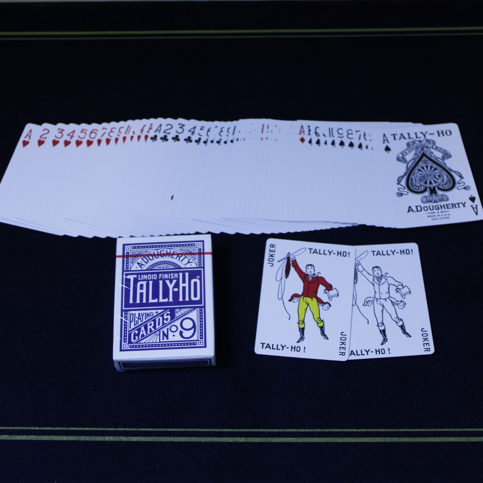 Custom Tally-Ho Stripper Deck book cover - available on eBay from Wiredwizard