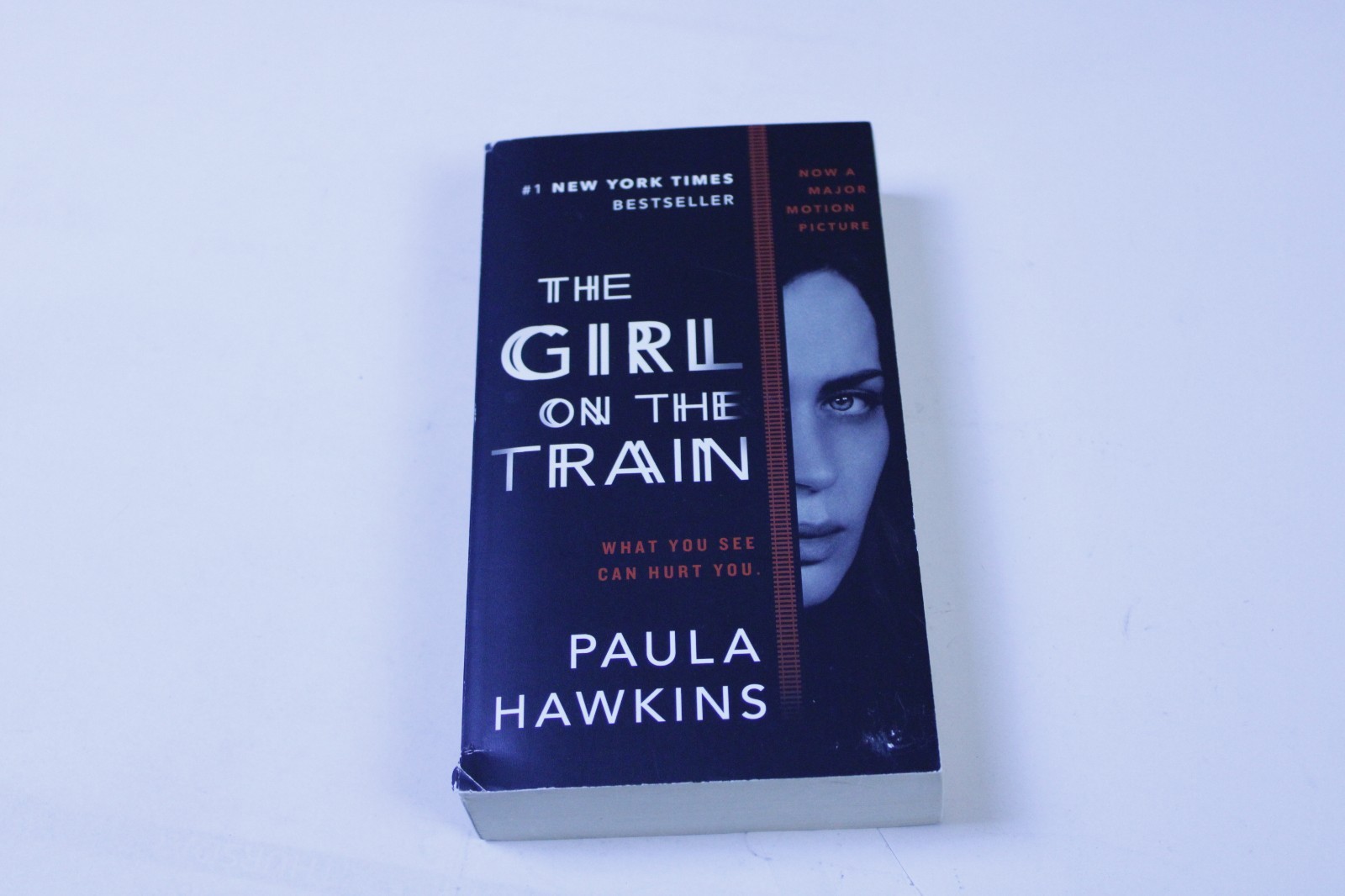 The Girl on the Train by Paula Hawkins - Movie Tie-In Edition paperback thriller book cover